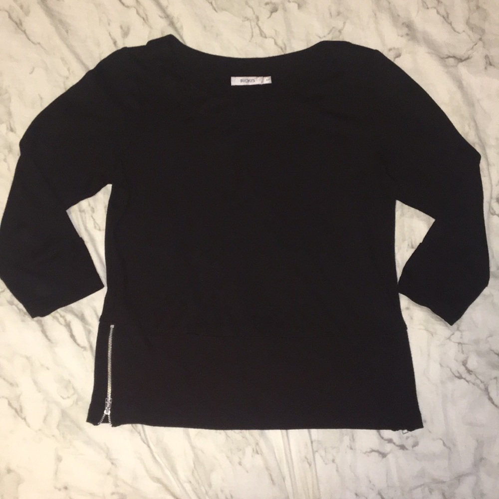 Sweater/ Blouse w/ Zippers on sides